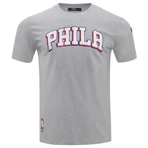 NEW Philadelphia 76ers Tackle Twill SJ Basketball Tee SZ L